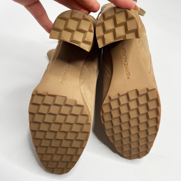 Pierre Hardy Suede Leather Tie Back Block Heel Platform Ankle Boots 8 - Picture 4 of 16